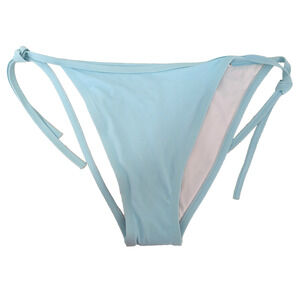 Womens Tie Back Bikini Bottom Blue XL Cheeky Hipster Swimwear